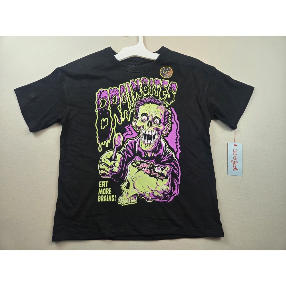 Halloween Shirt Glow-In-The-Dark Kids Medium by Cat & Jack